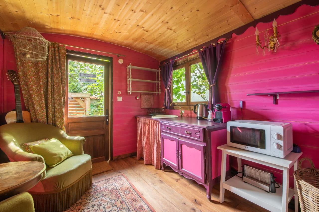 Roulotte Insolite Avec Terrasse Proche Paris 诺伊斯·勒·格兰德 外观 照片