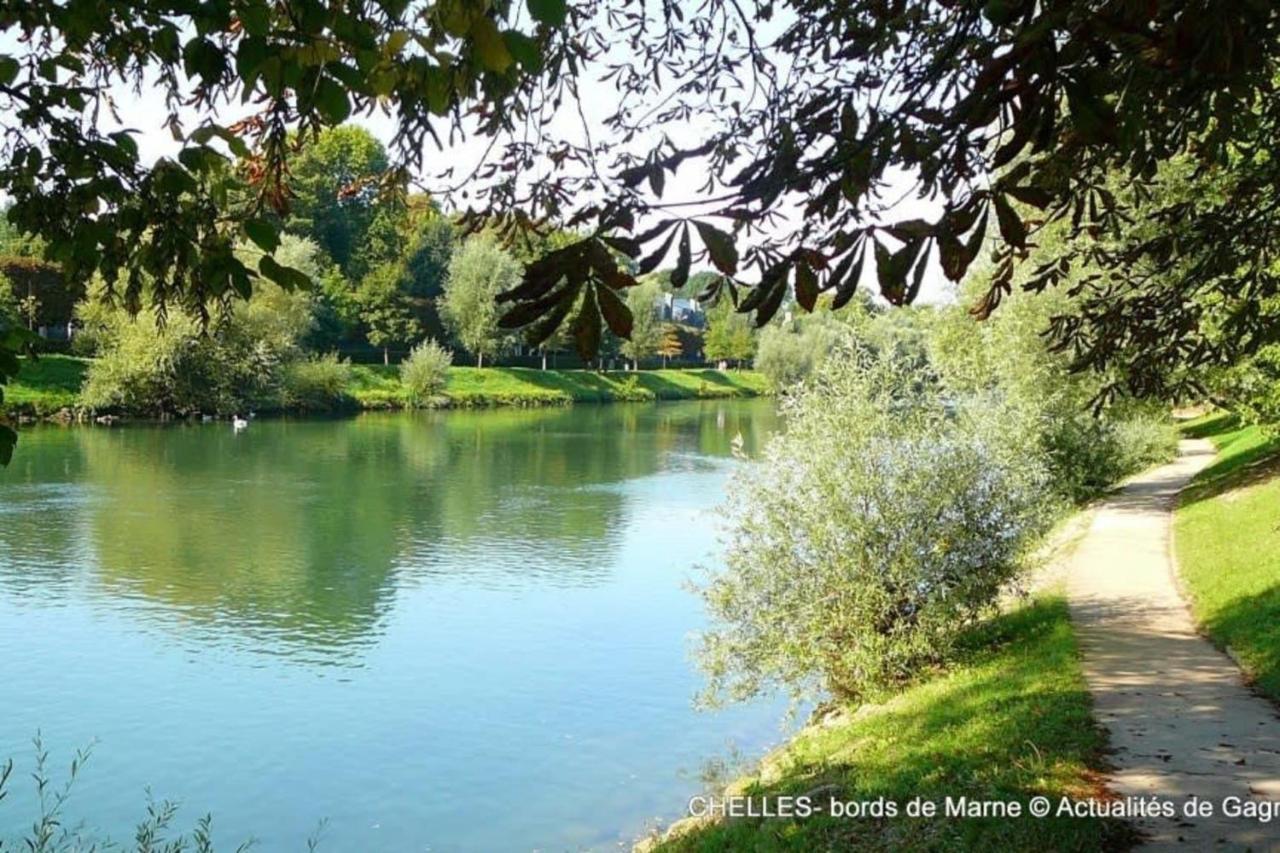 Roulotte Insolite Avec Terrasse Proche Paris 诺伊斯·勒·格兰德 外观 照片