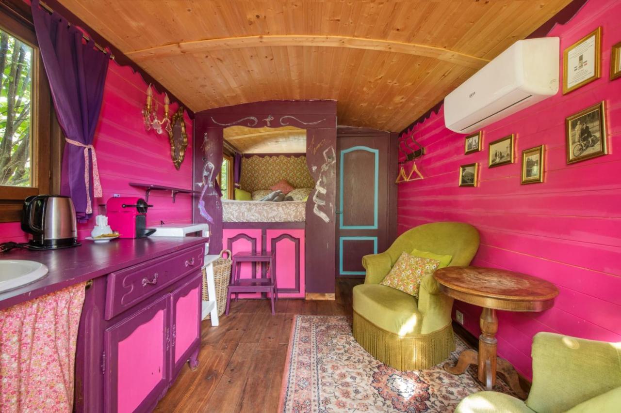 Roulotte Insolite Avec Terrasse Proche Paris 诺伊斯·勒·格兰德 外观 照片
